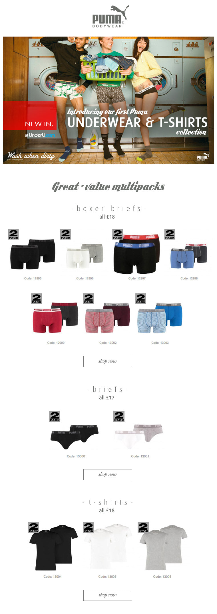 Puma Men's Underwear Now Available At UNDERU.com | UNDERU