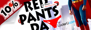 Red Pants Day - 10% of all Today's Sales to charity