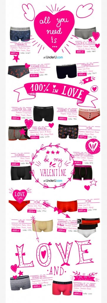 Men's Underwear & Designer Men's Underwear valentines guide | UNDERU