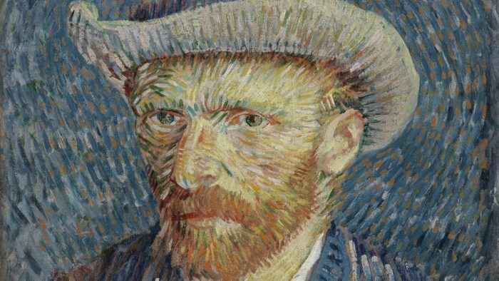 A picture showing one of the MuseARTa sock artists - Vincent Van Gogh