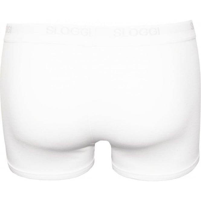 2-Pack Basic Short Boxer Trunks, White