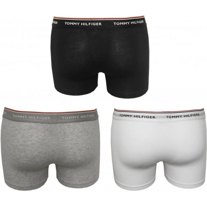 Tommy Hilfiger PREMIUM ESSENTIAL 3 PACK - Briefs - black/grey  heather/white/black - Zalando.de