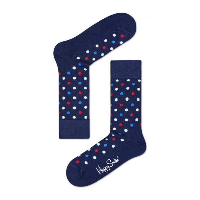 Dot Socks, Navy/multi