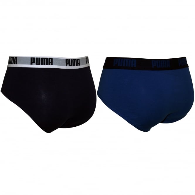 2-Pack Basic Briefs, Blue/Navy