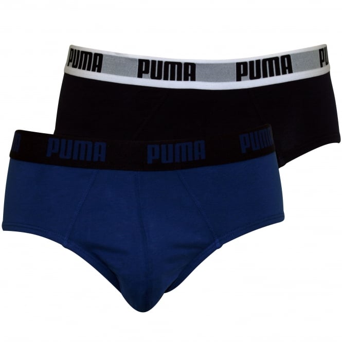 2-Pack Basic Briefs, Blue/Navy