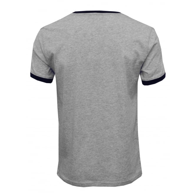 Logo Sleeve Crew-Neck Organic Cotton T-Shirt, Grey Melange