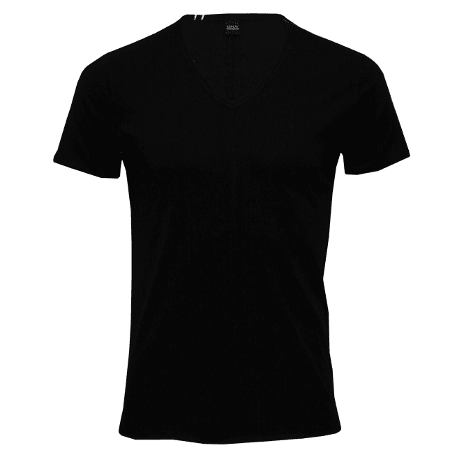 Luxe V-Neck T-Shirt, Black