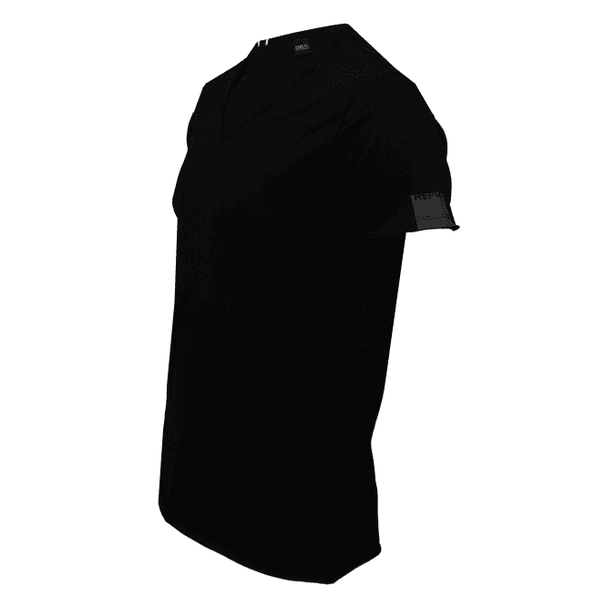 Luxe V-Neck T-Shirt, Black