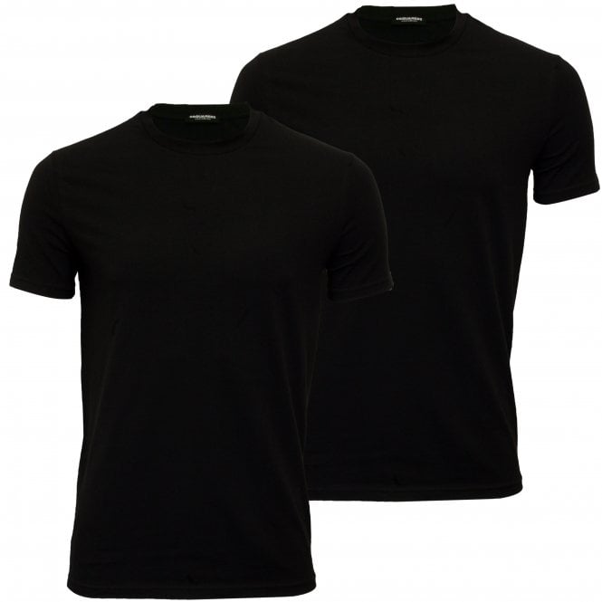 2-Pack Basic T-Shirts, Black