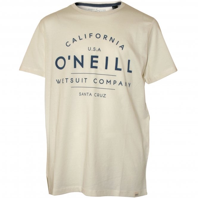 Boys California Crew-Neck T-Shirt, Powder White