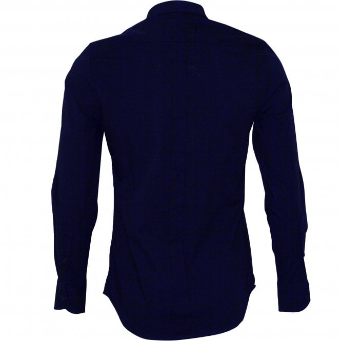 Cotton Poplin Shirt, Navy