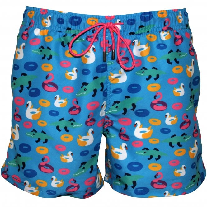 Pool Party Swim Shorts, Pool Blue