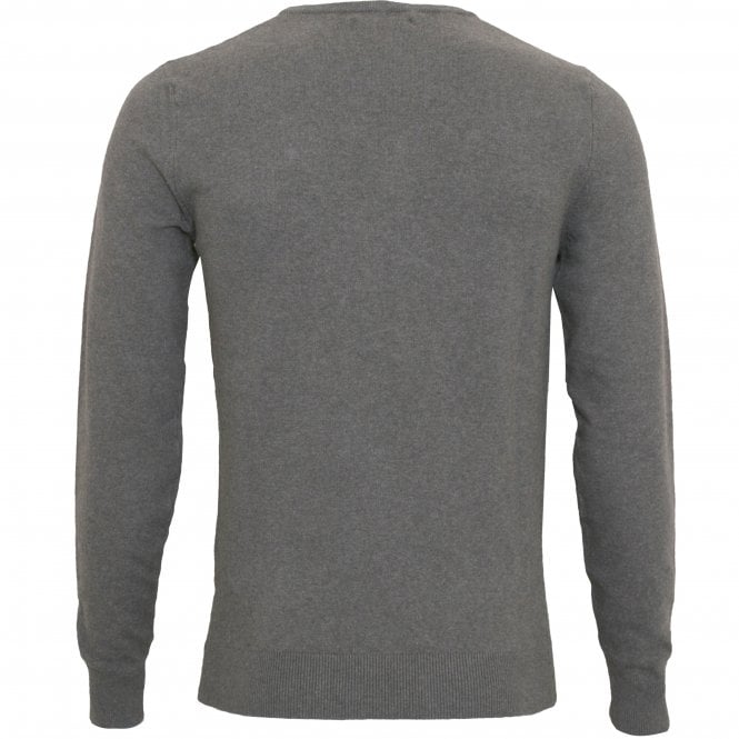 Hyperflex Cotton Crew-Neck Jumper, Grey Melange