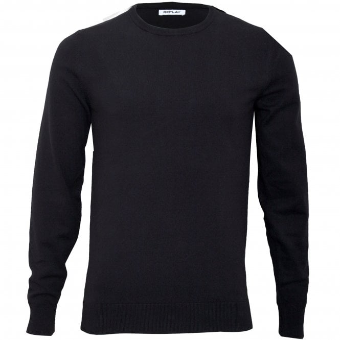 Hyperflex Cotton Crew-Neck Jumper, Navy