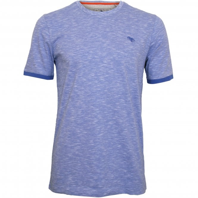 Crew-Neck T-Shirt, Blue Melange