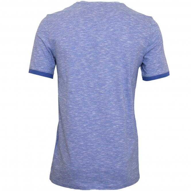 Crew-Neck T-Shirt, Blue Melange