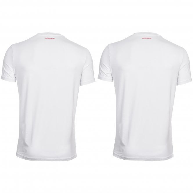 2-Pack Modal Stretch Crew-Neck T-Shirts, White