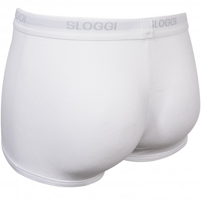 Basic Short Boxer Trunk, White