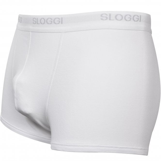 Basic Short Boxer Trunk, White