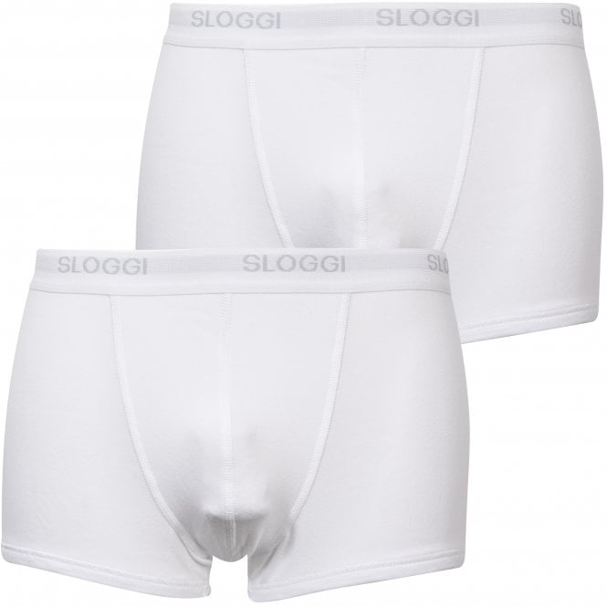 2-Pack 24/7 Hipster Boxer Trunks, White