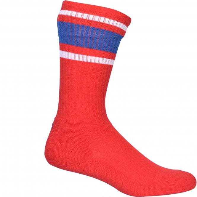 2-Pack Flag Logo Kids Sports Socks, Navy/Red