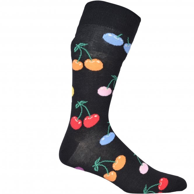 Cherry Socks, Black/multi