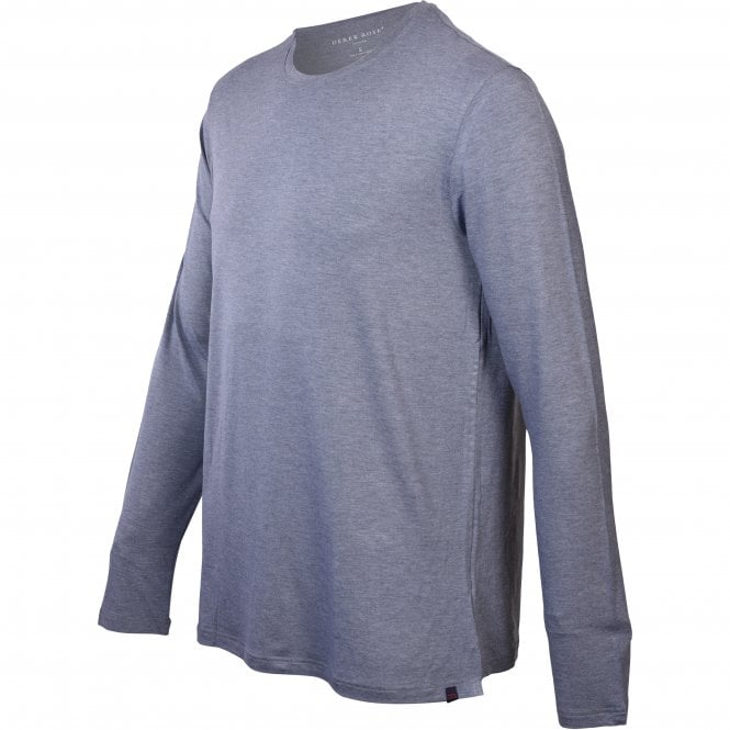 Micro Modal Long-Sleeve T-Shirt, Charcoal