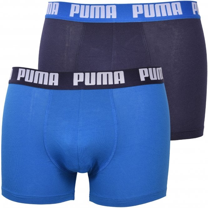 2-Pack Coloured Waistband Boxer Briefs, Blue/Navy