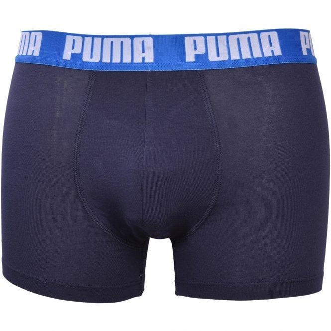 2-Pack Coloured Waistband Boxer Briefs, Blue/Navy