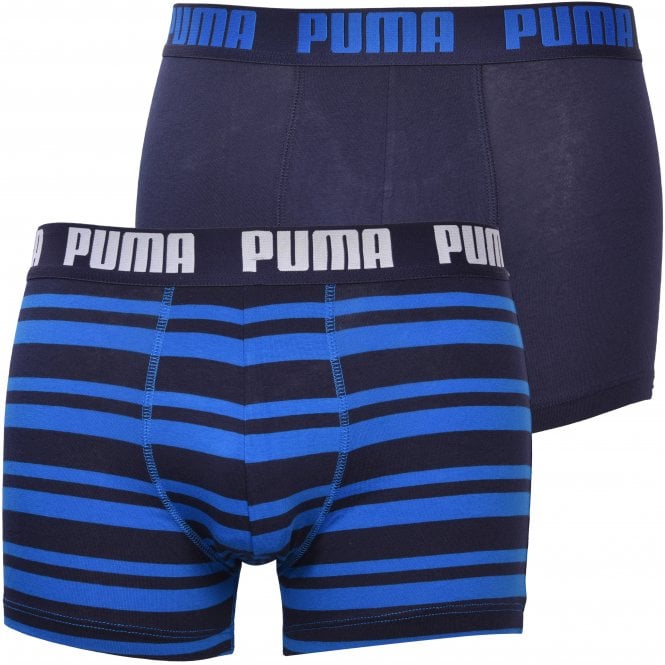 2-Pack Heritage Stripe Boxer Briefs, Blue/Navy