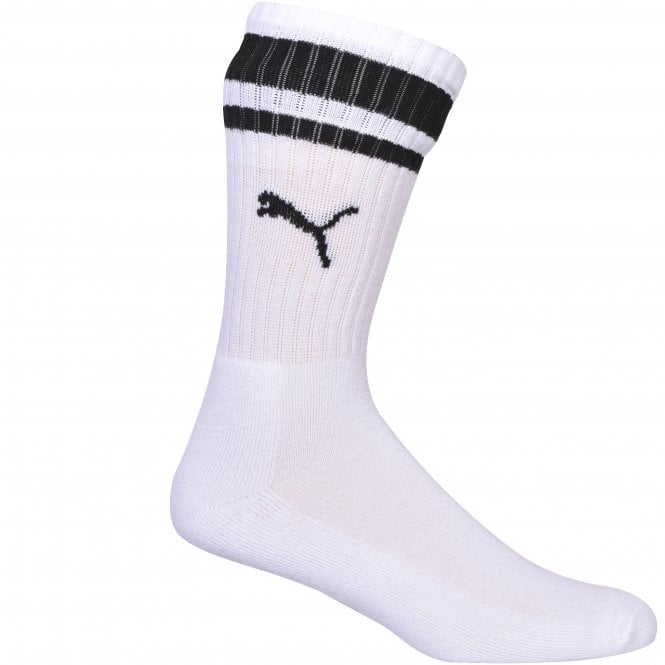 2-Pack Heritage Stripe Sports Socks, White