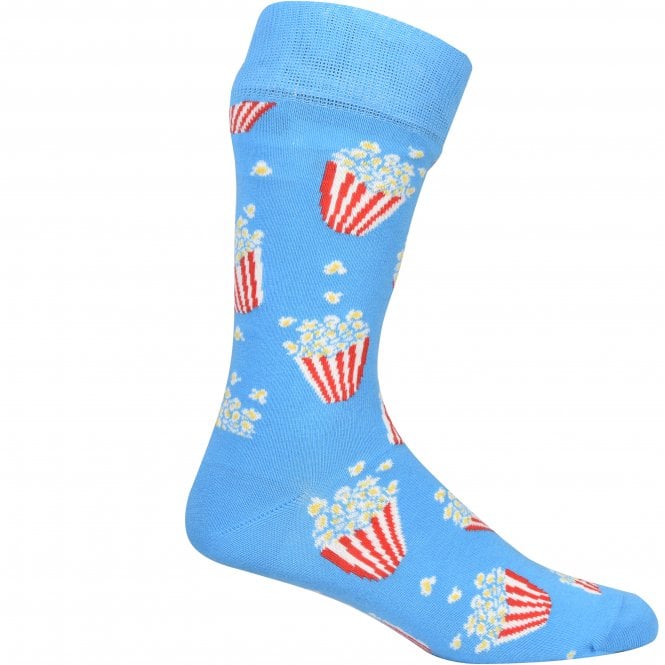 Popcorn Socks, Blue