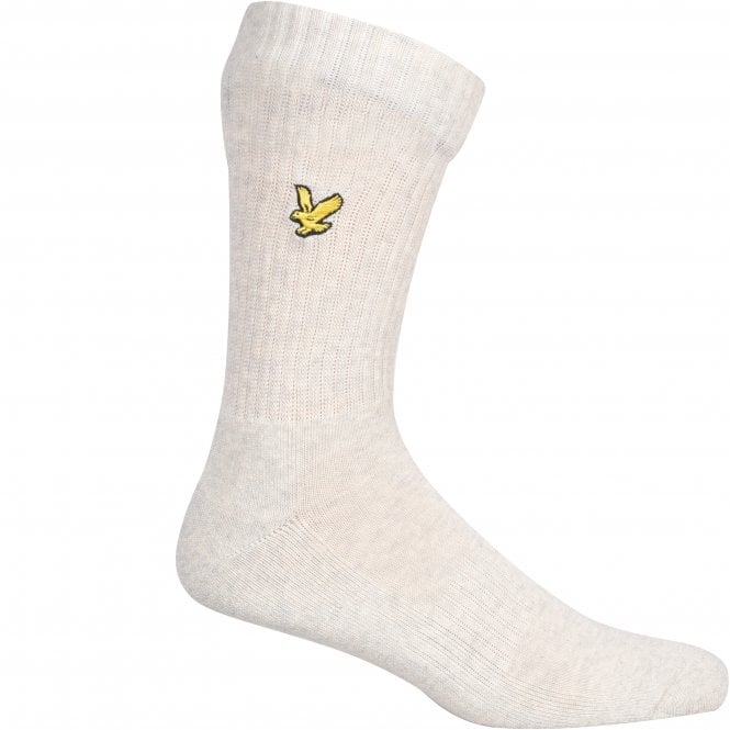 5-Pack Golden Eagle Logo Sports Socks, Black/Grey/White/Navy