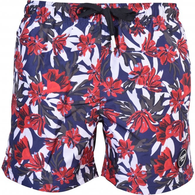 Jeans Floral Print Swim Shorts, Navy/multi