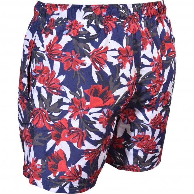 Jeans Floral Print Swim Shorts, Navy/multi