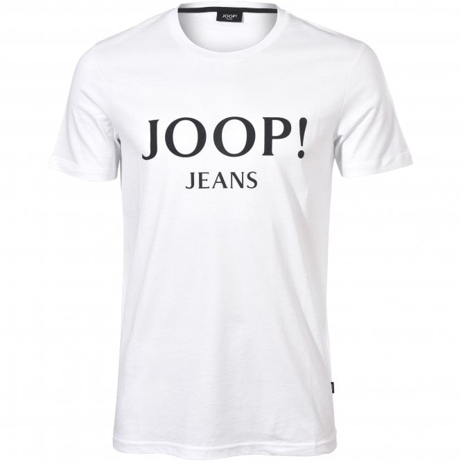 Jeans Logo Print T-Shirt, White/black