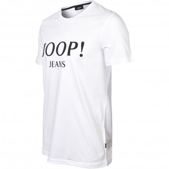 Jeans Logo Print T-Shirt, White/black