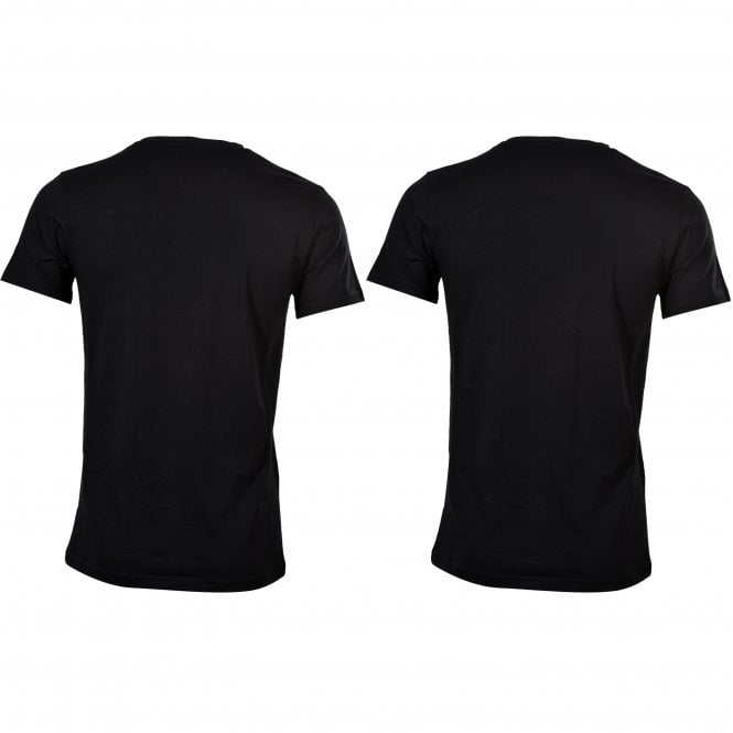 2-Pack Crew-Neck T-Shirts, Black