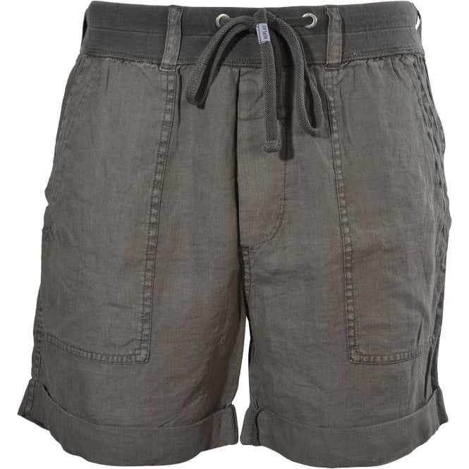 Linen Cargo Shorts, Brown