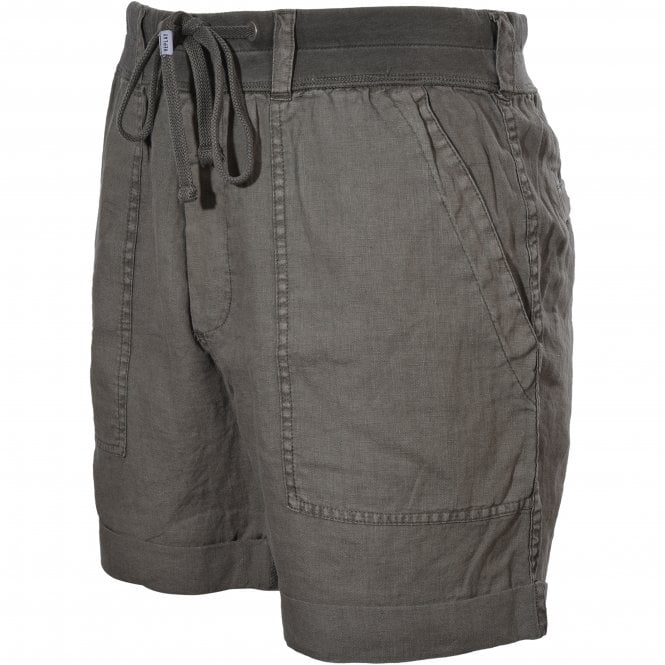 Linen Cargo Shorts, Brown