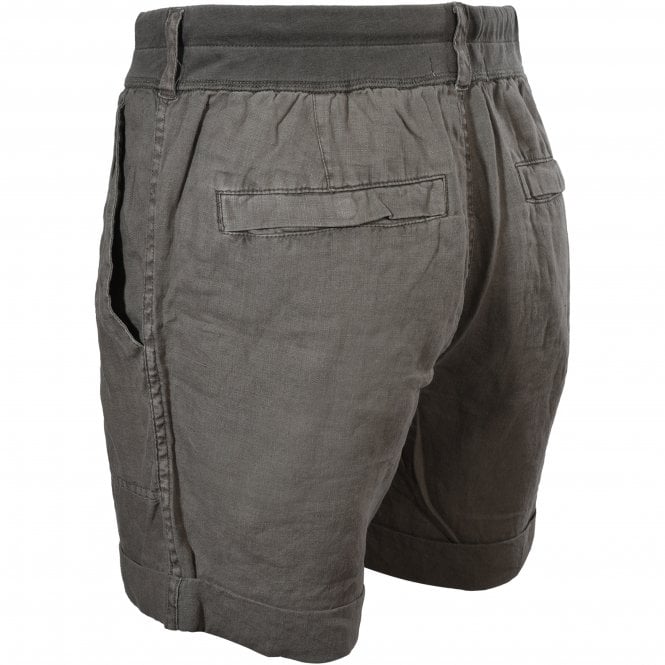 Linen Cargo Shorts, Brown