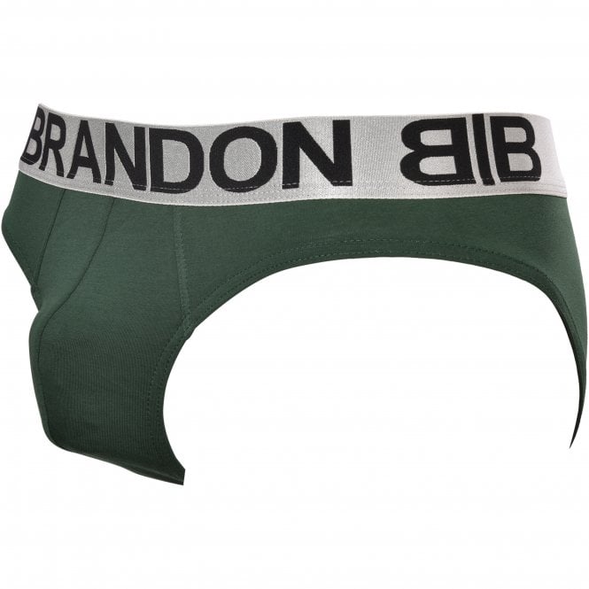 Jumbo Logo Brief, Forest Green