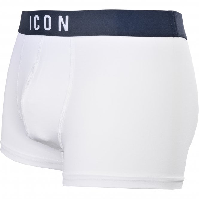 ICON Logo Boxer Trunk, White/navy