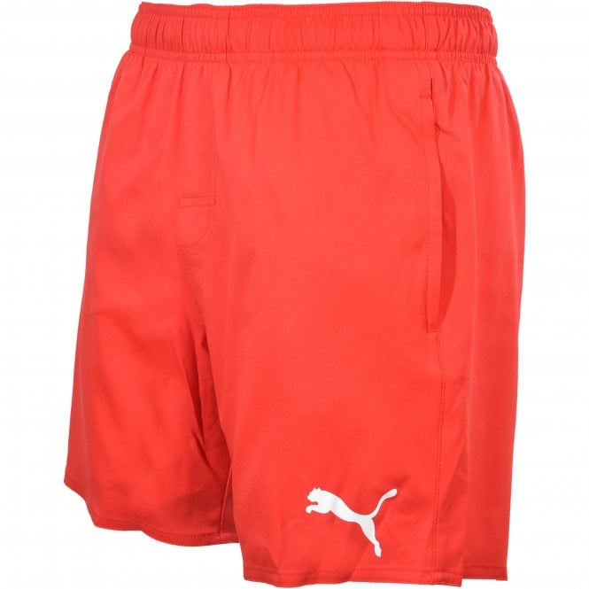 Mid-Length Swim Shorts, Red