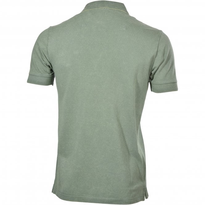 Pique Polo Shirt, Olive Green