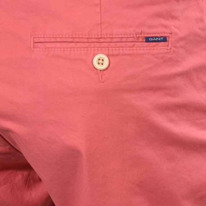 Regular Sunbleached Chino Shorts, Mineral Red