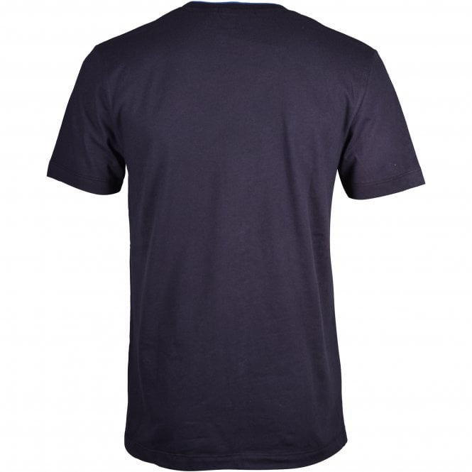 Tipped Crew-Neck T-Shirt, Navy