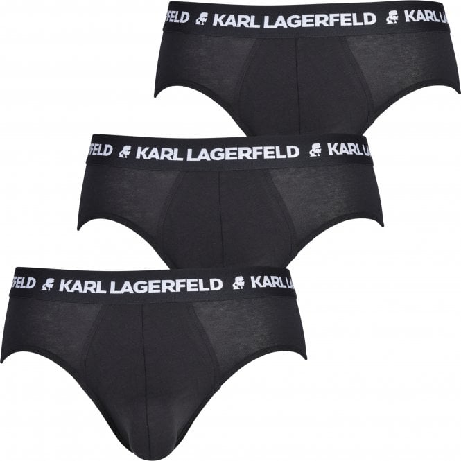 3-Pack Logo Briefs, Black