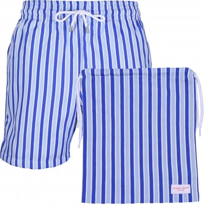 Bondi Stripes Swim Shorts, Blue