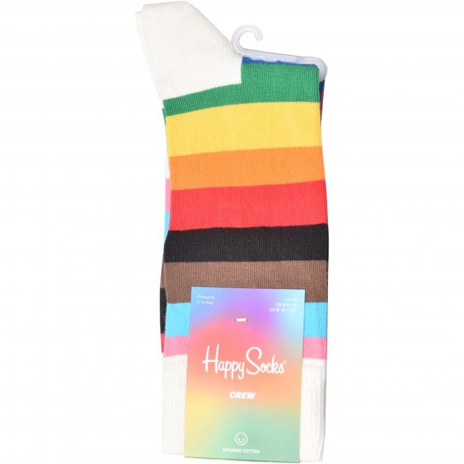 Pride Stripe Socks, White/multi